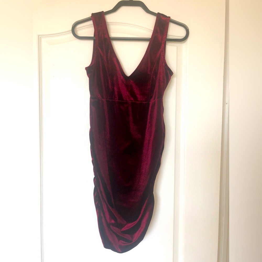 Red Velvet Mini Dress